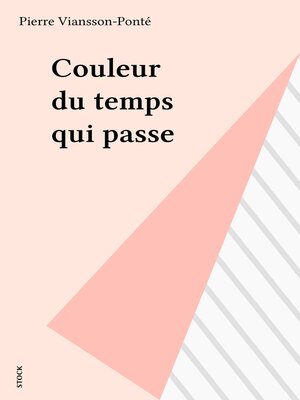 cover image of Couleur du temps qui passe